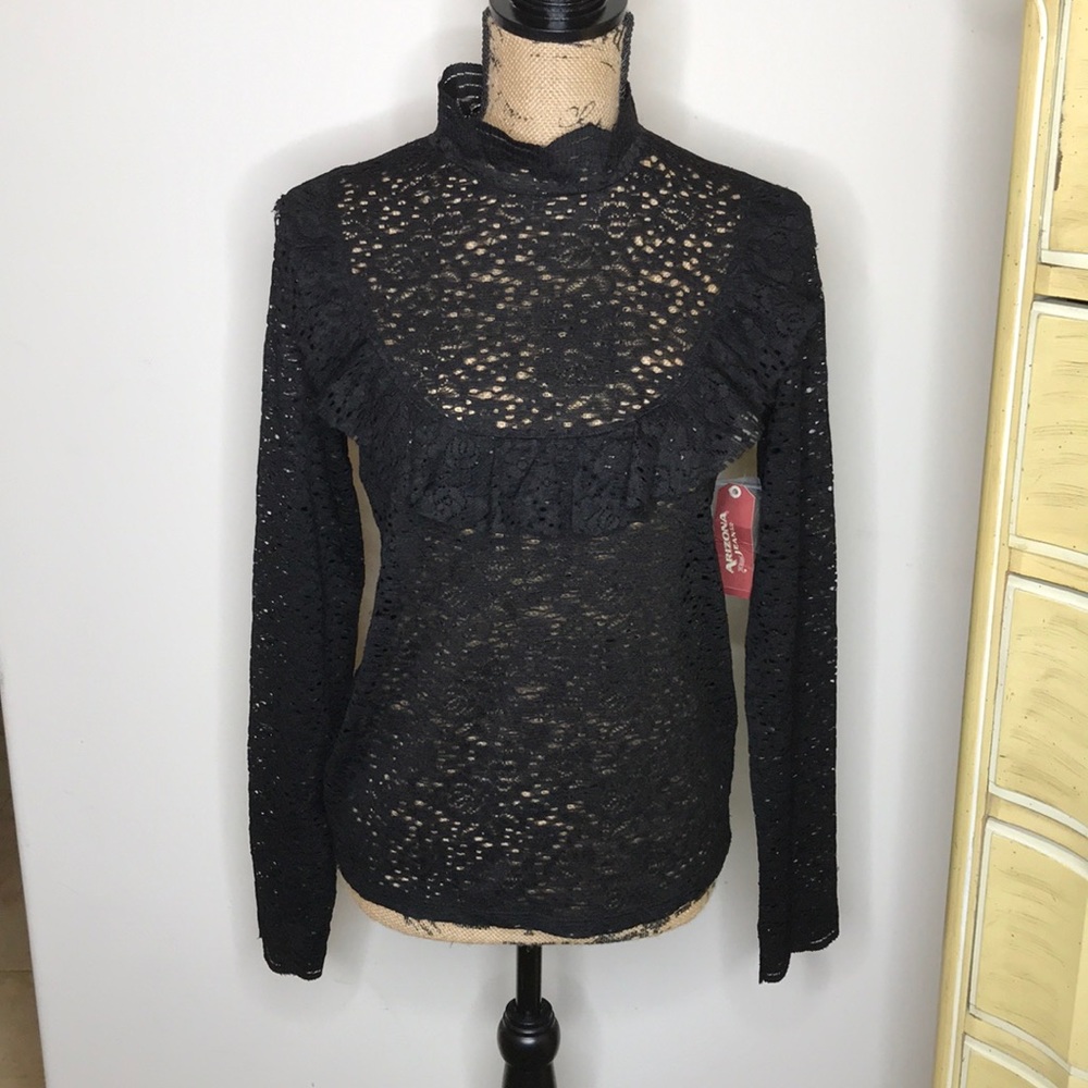 Black lace top